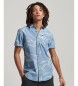 Superdry Vintage Logo Loom logo short sleeve shirt blue