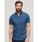 Superdry Vintage Logo Loom logo short sleeve shirt blue