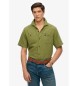 Superdry Textured short sleeve shirt Merchant Store green