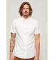 Superdry Biała koszula z krótkim rękawem Merchant Store