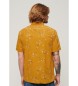 Superdry Camisa de playa de manga corta amarillo