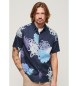 Superdry Hawaiiskjorta marinblå