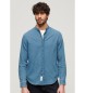 Superdry Indigoskjorta med bagarkrage Merchant blue