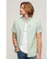 Superdry Groen oxford overhemd met korte mouwen