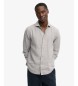 Superdry Grijs Riviera Linen-overhemd