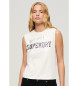Superdry T-shirt moulant blanc