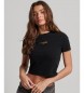 Superdry T-shirt grafica nera Sport Luxe