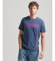 Superdry Vintage Terrain Classic T-shirt med logotyp i marinblå