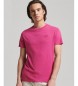 Superdry T-shirt i ekologisk bomull med lila Essential-logga