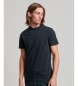 Superdry T-shirt de algodão orgânico com logótipo Essential em azul-marinho