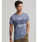 Superdry T-shirt vintage avec logo bleu