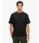 Superdry T-shirt de corte descontrado com logtipo Tech preto