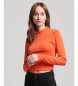 Superdry Long sleeve open back t-shirt orange