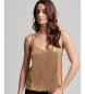 Superdry Tanktop met gouden lovertjes