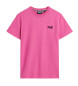 Superdry Majica z logotipom Essential roza