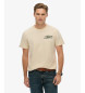 Superdry T-shirt beige Lofi