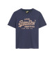 Superdry Logo Metallic T-shirt blue