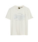 Superdry Beigefarbenes Metallic-Logo-T-Shirt