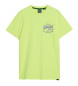 Superdry Neonowa koszulka Vl limonkowo-żółta