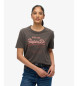 Superdry T-shirt descontraída cinzenta