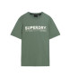 Superdry Utility Športna majica z logotipom zelena