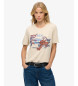 Superdry Tokyo Vintage beige T-shirt