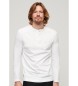 Superdry T-shirt vintage blanc logo brod