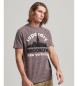 Superdry T-shirt with appliqu Great Outdoors liloso brown