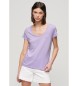 Superdry Studios lilac wide crew neck t-shirt