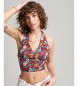 Superdry Camiseta con escote halter Vintage multicolor