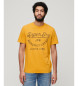 Superdry Kupferlabel-T-Shirt gelb