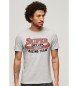 Superdry T-shirt retravaillé gris