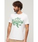 Superdry Atletisch grafisch T-shirt wit