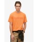 Superdry Kernstadt-Logo-T-Shirt orange
