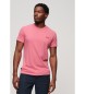 Superdry Camiseta con logotipo Essential rosa