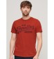 Superdry Vintage rdeča vezena majica