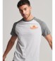 Superdry Vintage Venue Neon grey raglan sleeve T-shirt