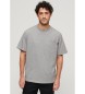 Superdry T-shirt met grijze contrastnaden en zak