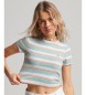 Superdry Vintage white striped T-shirt