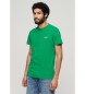 Superdry T-shirt verde con logo Essential