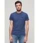 Superdry T-shirt z logo Essential niebieski