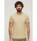Superdry T-shirt mit Logo Essential taupe