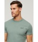 Superdry T-shirt Essential z zielonej bawełny organicznej