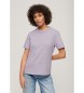 Superdry T-shirt vintage lilas logo brodé