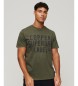 Superdry Organic cotton t-shirt Vintage collection Copper Label green