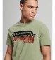 Superdry T-shirt de algodão orgânico com o logótipo Vintage Logo Shadow