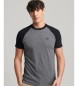 Superdry Camiseta de béisbol de algodón orgánico Essential gris