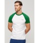 Superdry Camiseta de béisbol de algodón orgánico Essential blanco