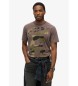 Superdry Osaka löst sittande T-shirt brun Superdry Osaka löst sittande T-shirt brun