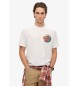 Superdry Maglietta bianca con scritta "Outdoor Narrative"